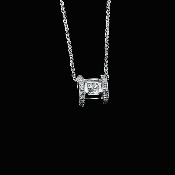 Diamond Necklace in 14k Gold, .45 carats
